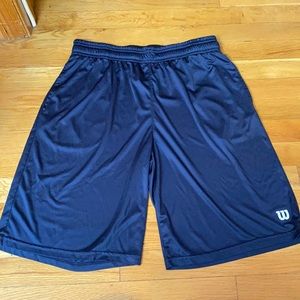 Navy blue Polyester Wilson shorts